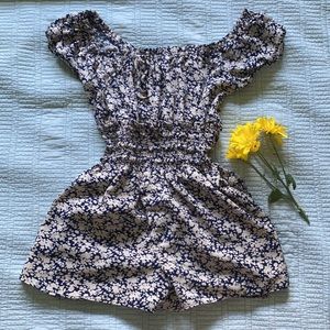 Adored Vintage 40s floral romper